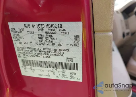 2008 Ford Escape Xlt из США, поврежденный, VIN 1FMCU03Z18KC23364